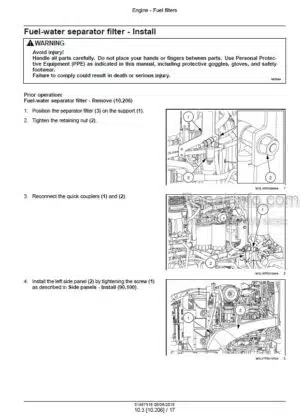 Photo 8 - New Holland SF210 SF216 Repair Manual Sprayer 87606645