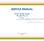 Photo 12 - New Holland T5.75 T5.85 T5.95 T5.105 T5.115 Service Manual Tractor 48115369