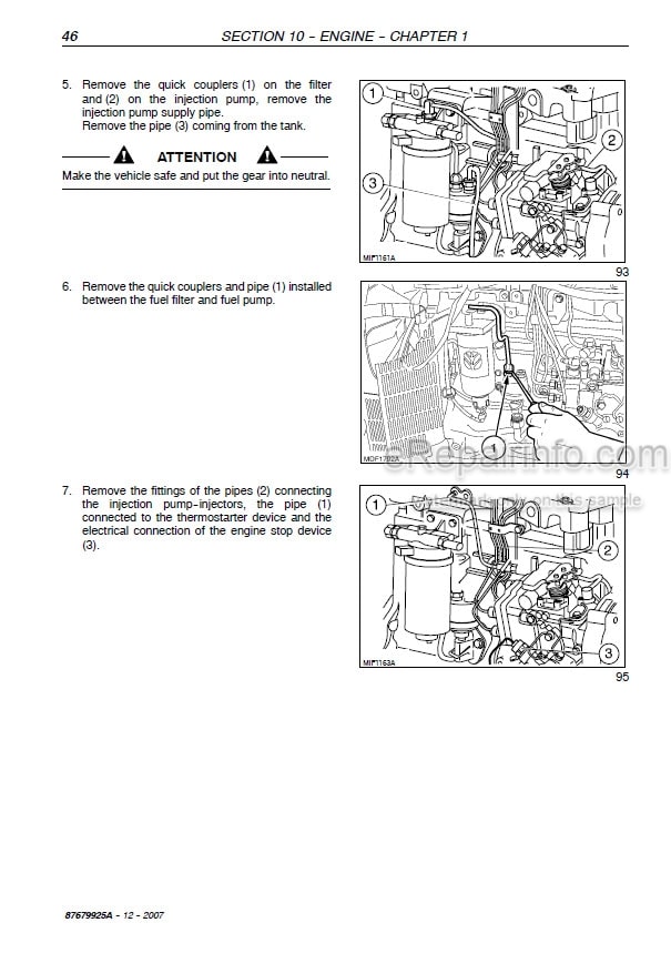 Photo 1 - New Holland T5030 T5040 T5050 T5060 T5070 Service Manual Tractor 87679925A