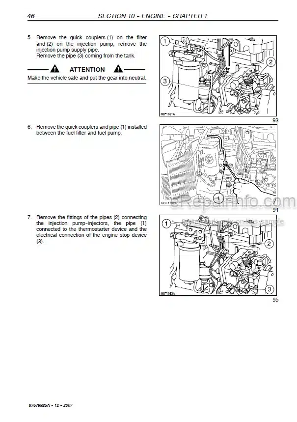 Photo 1 - New Holland T5030 T5040 T5050 T5060 T5070 Service Manual Tractor 87679925A