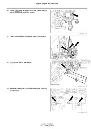 Photo 1 - New Holland T6.125 T6.145 T6.155 T6.165 T6.175 T6.180 Auto Command Tier 4B Final Service Manual Tractor 47938741