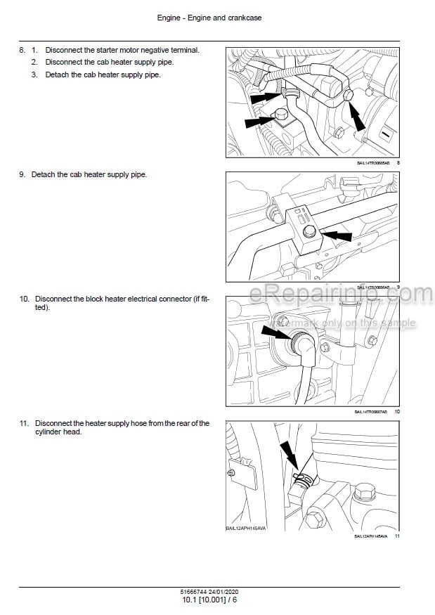 Photo 1 - New Holland T6.125 T6.145 T6.155 T6.165 T6.175 T6.160 T6.180 Dynamic Command Auto Command Stage IV Service Manual Tractor 51666744