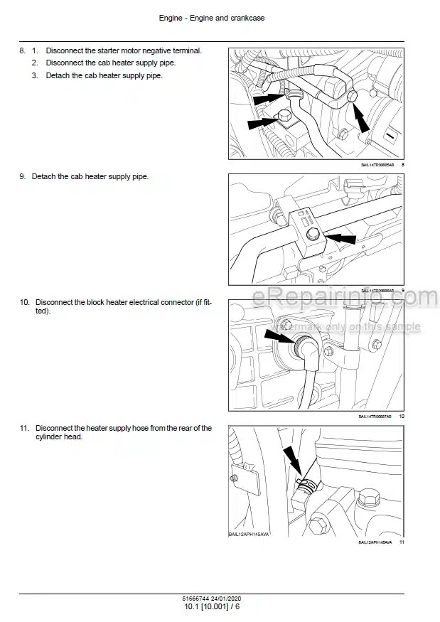 Photo 1 - New Holland T6.125 T6.145 T6.155 T6.165 T6.175 T6.160 T6.180 Dynamic Command Auto Command Stage IV Service Manual Tractor 51666744