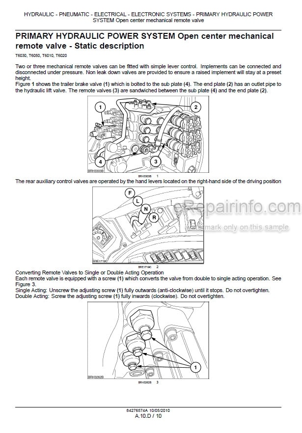 Photo 1 - New Holland T6010 T6020 T6030 T6040 T6050 T6060 T6070 Service Manual Tractor