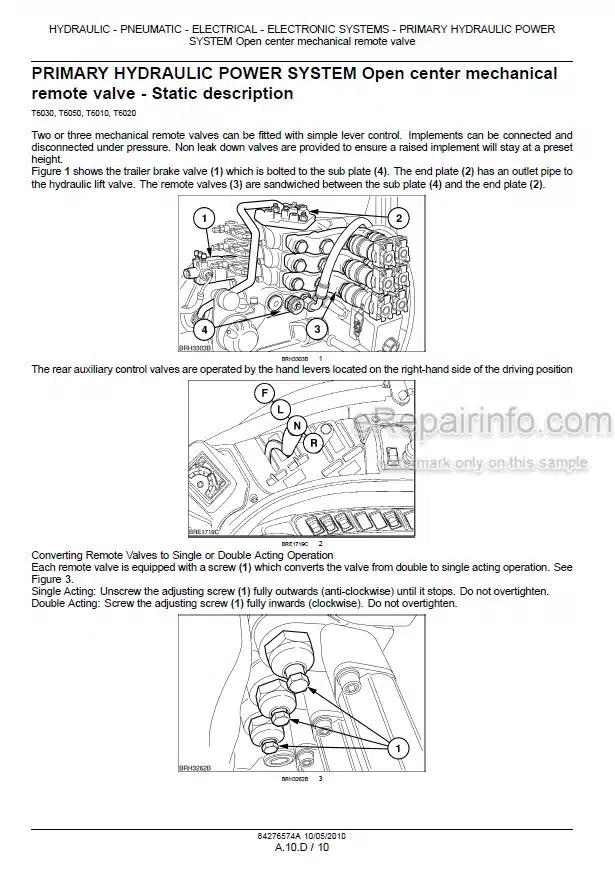 Photo 1 - New Holland T6010 T6020 T6030 T6040 T6050 T6060 T6070 Service Manual Tractor