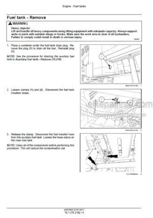 Photo 3 - New Holland TD75D TD95D TD95D High Clearance Repair Manual Tractor 87572972