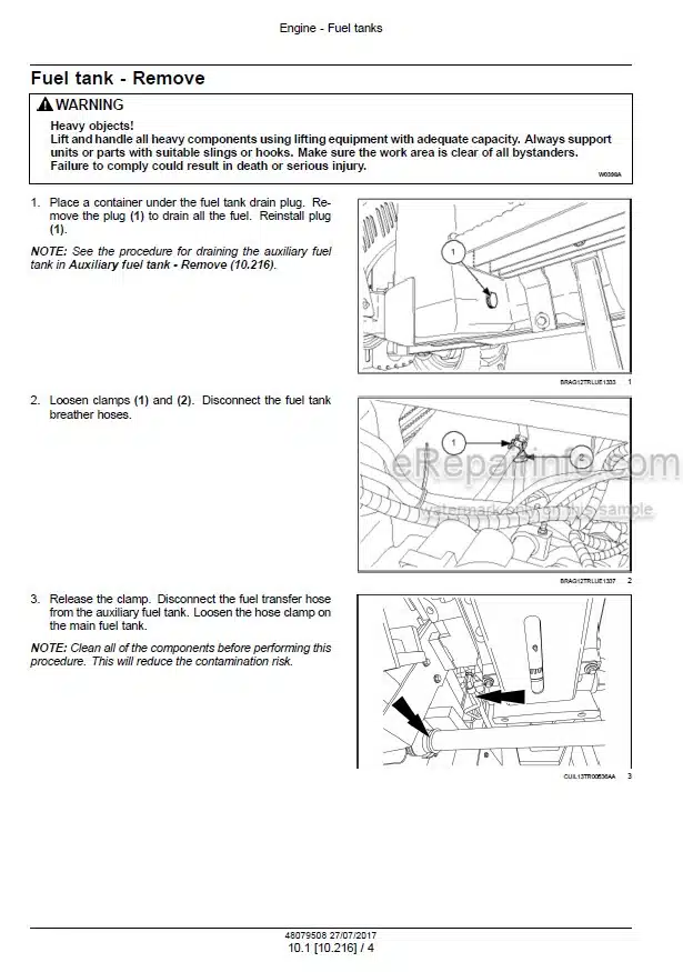 Photo 1 - New Holland T7.150 T7.180 Tier 0 Service Manual Tractor 48079508