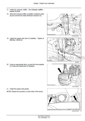 Photo 4 - New Holland T7.240 T7.245 Service Manual Tractor 84417654A