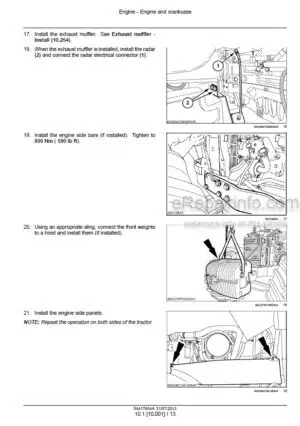 Photo 8 - New Holland T4.80V T4.90V T4.100V T4.110V Tier 4A Interim Service Manual Tractor 51526023