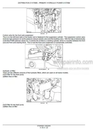 Photo 8 - New Holland T4.90FB T4.100FB T4.110FB Service Manual Tractor 51427780
