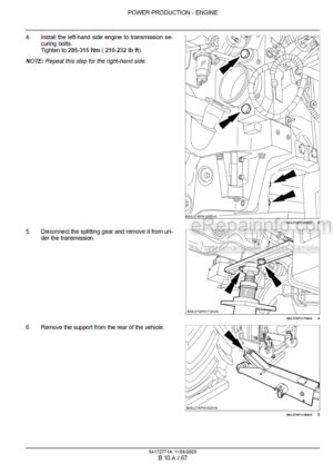 Photo 2 - New Holland T7030 T7040 T7050 T7060 T7070 Auto Command Service Manual Tractor 84172771