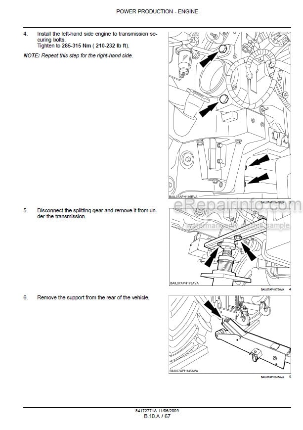 Photo 1 - New Holland T7030 T7040 T7050 T7060 T7070 Auto Command Service Manual Tractor 84172771
