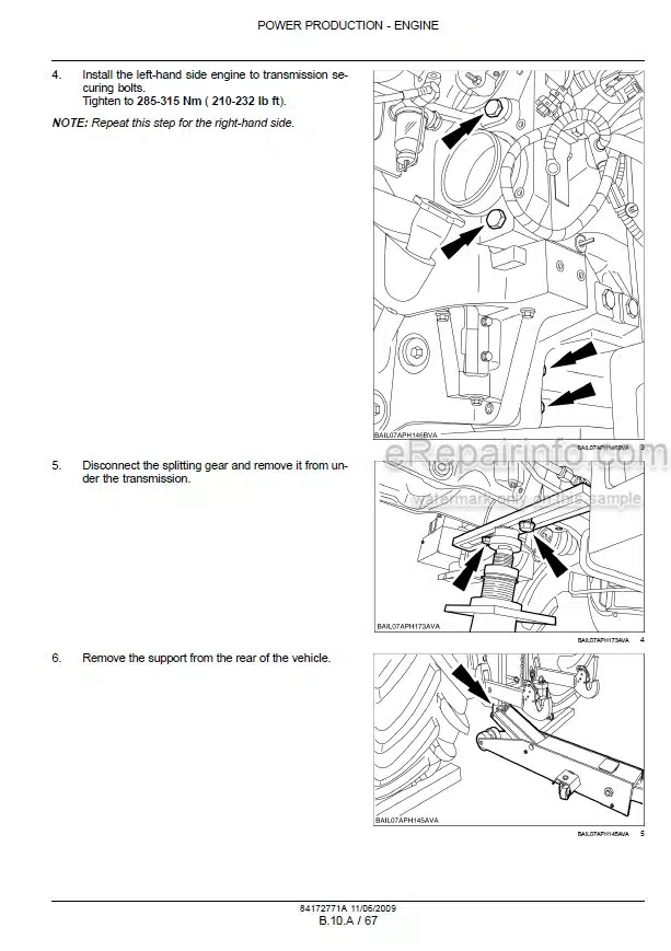 Photo 1 - New Holland T7030 T7040 T7050 T7060 T7070 Auto Command Service Manual Tractor 84172771
