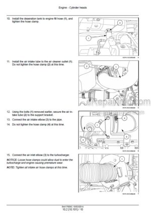 Photo 1 - New Holland T8.270 T8.295 T8.325 T8.355 T8.385 Service Manual Tractor 84417609