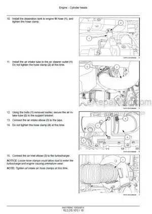 Photo 7 - New Holland T4020 T4030 T4040 T4050 Deluxe Supersteer Repair Manual Tractor 84158071