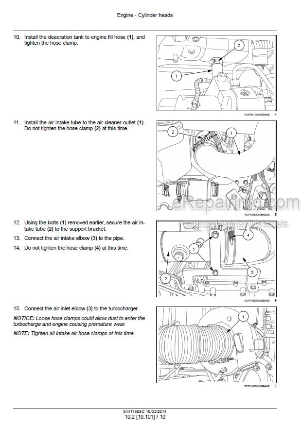 Photo 1 - New Holland T8.270 T8.295 T8.325 T8.355 T8.385 Service Manual Tractor 84417609