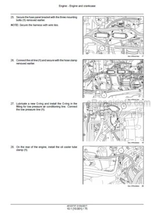 Photo 2 - New Holland T8.320 T8.350 T8.380 T8.410 Smart Trax PST Tier 2 Service Manual Tractor 48123737
