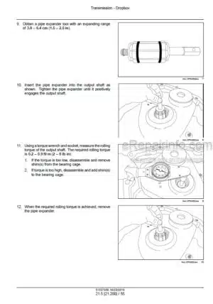 Photo 8 - New Holland S1050 S1070 Service Manual Field Sprayer 87655452