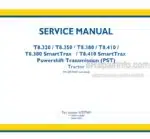 Photo 5 - New Holland T8.320 T8.350 T8.380 T8.410 T8.380 / T8.410 SmartTrax PST Tier 4B Service Manual Tractor 51537945