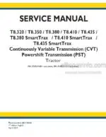 Photo 4 - New Holland T8.320 T8.350 T8.380 T8.410 T8.435 T8.380 Smart Trax T8.410 Smart Trax T8.435 Smart Trax CVT PST Tier 4B Service Manual Tractor 48115484