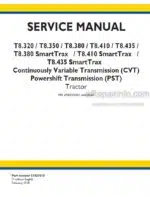 Photo 4 - New Holland T8.320 T8.350 T8.380 T8.410 T8.435 T8.380 Smart Trax T8.410 Smart Trax T8.435 Smart Trax CVT PST Tier 4B Service Manual Tractor 51431510