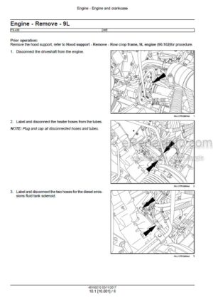 Photo 4 - New Holland T9.435 T9.480 T9.530 T9.565 T9.600 T9.645 T9.700 Stage IV Service Manual Tractor 48193210