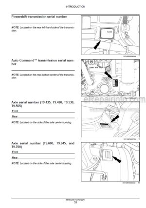 Photo 7 - New Holland TD4020F TD4030F TD4040F Service Manual Tractor 84285927