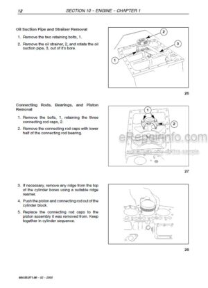 Photo 1 - New Holland TC18D TC21D Repair Manual Tractor 6045507100