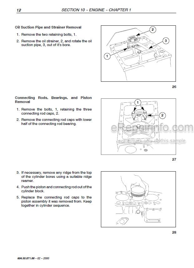 Photo 1 - New Holland TC18D TC21D Repair Manual Tractor 6045507100