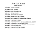 Photo 4 - New Holland TC18 TC21 TC21D Repair Manual Tractor 86590938