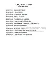 Photo 4 - New Holland TC18 TC21 TC21D Repair Manual Tractor 86590938