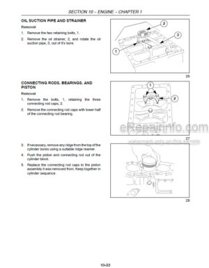 Photo 7 - New Holland TC23DA TC26DA Repair Manual Tractor 87367140