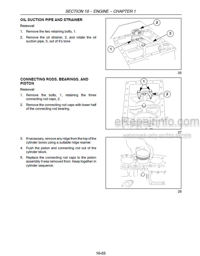 Photo 1 - New Holland TC23DA TC26DA Repair Manual Tractor 87367140