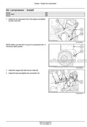 Photo 5 - New Holland TC5.80 TC5.90 TC5.90 Hillside Tier 4B Service Manual Combine 48001074