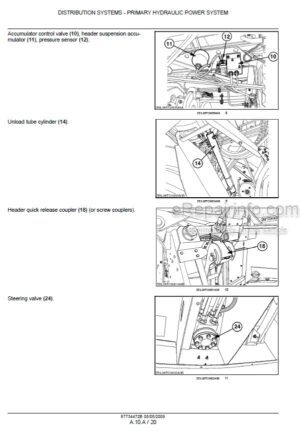 Photo 8 - New Holland TC5040 TC5050 TC5060 TC5070 TC5080 Hillside Service Manual Combine 87734472B