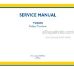 Photo 4 - New Holland TC5070 Tier 3 Service Manual Utility Combine 48040921