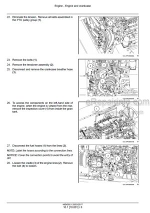Photo 4 - New Holland TC5070 Tier 3 Service Manual Utility Combine 48040921