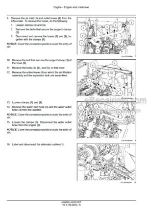 Photo 3 - New Holland TC5090 Tier 3 Service Manual Utility Combine 48040924