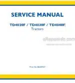 Photo 5 - New Holland TD4020F TD4030F TD4040F Service Manual Tractor 84285927