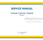 Photo 4 - New Holland TD4020F TD4030F TD4040F Service Manual Tractor 48064955