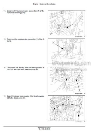 Photo 2 - New Holland TD4020F TD4030F TD4040F Service Manual Tractor 48064955