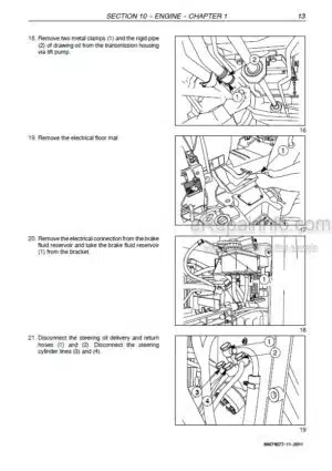 Photo 12 - New Holland TD4040F Service Manual Tractor 84574577