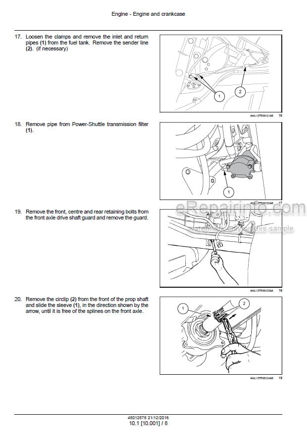 Photo 1 - New Holland TD5.100 TD5.110 TD5.65 TD5.75 TD5.80 TD5.90 Service Manual Tractor 48012878