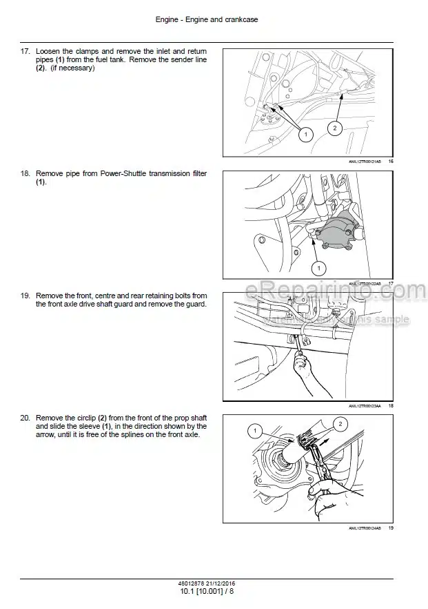 Photo 1 - New Holland TD5.100 TD5.110 TD5.65 TD5.75 TD5.80 TD5.90 Service Manual Tractor 48012878