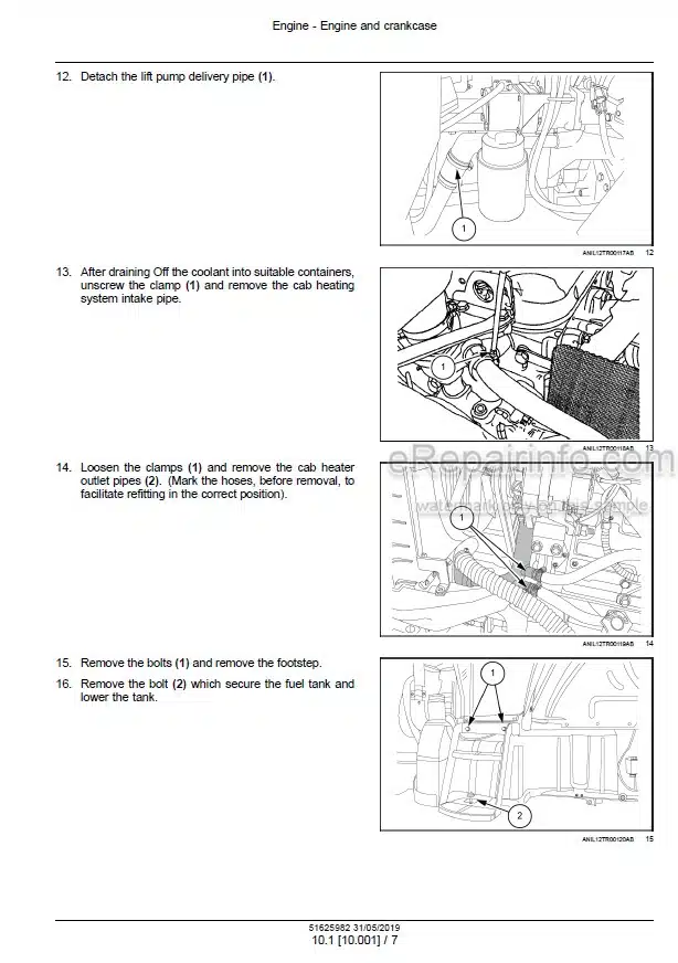 Photo 1 - New Holland TD5.100 TD5.110 TD5.65 TD5.75 TD5.80 TD5.90 Service Manual Tractor 51625982