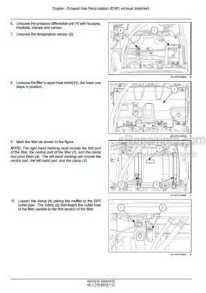 Photo 7 - New Holland W130D W170D Tier 2 Service Manual Wheel Loader 48083744