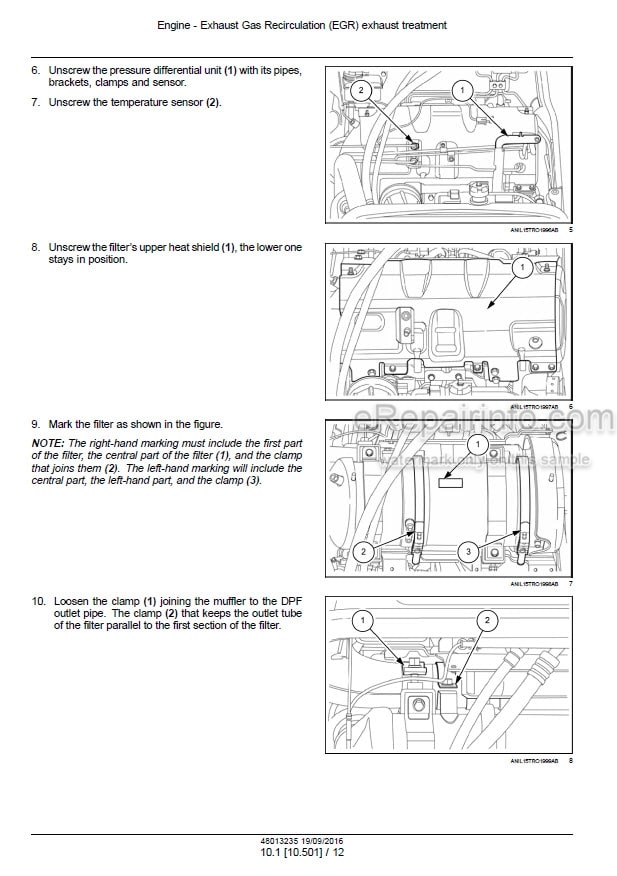 Photo 1 - New Holland TD5.85 TD5.95 TD5.105 TD5.115 Service Manual Tractor 48013235