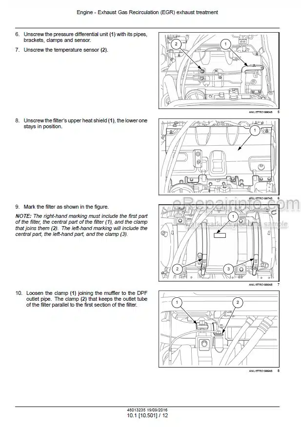 Photo 1 - New Holland TD5.85 TD5.95 TD5.105 TD5.115 Service Manual Tractor 48013235
