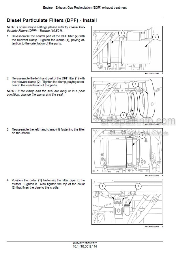 Photo 1 - New Holland TD5.85 TD5.95 TD5.105 TD5.115 Service Manual Tractor 48194617