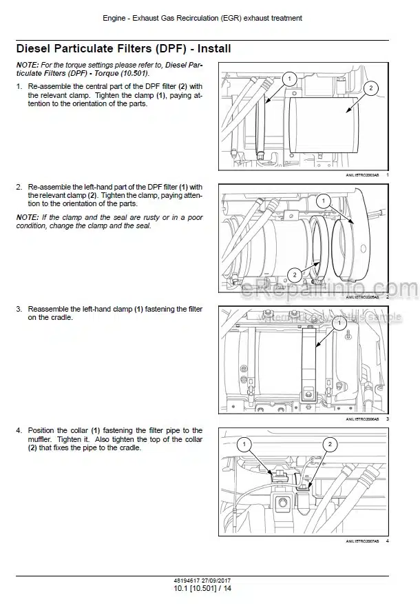 Photo 1 - New Holland TD5.85 TD5.95 TD5.105 TD5.115 Service Manual Tractor 48194617